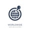 Worldwide icon. Trendy flat vector Worldwide icon on white background from Maps and Locations collection