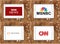 Worldwide news agencies bbc , msnbc , reuters and cnn