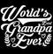 worldâ€™s best grandpa ever handwriting typography t shirt