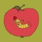 Worm in the apple. Proverb, metaphoric idiom.