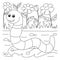 Worm Coloring Page for Kids