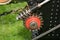 Worm gear, cogs and teeth on scale model steam powered traction engine.