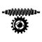 Worm gear icon, simple style.