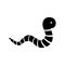Worm icon sign for mobile concept and web design. Earthworm simple line vector icon. Caterpillar symbol, logo