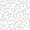 Worm seamless pattern monochrome