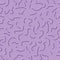 Worm seamless pattern monochrome purple