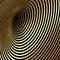 Wormhole Optical Illusion, Geometric Black and golden luxury Abstract Hypnotic Worm Hole Tunnel, Abstract Twisted Vector Illusion