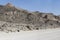 worn barren slopes in hilly landscape at Moonlandscape, near Swakopmund, Namibia