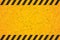 A Worn Black Striped Rectangle. Scratched Blank Warning Sign. Vector illustration.