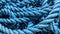 Worn blue rope