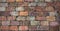 Worn bricks background