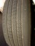 Worn Car Tire with Irregular Used Bald Low Thread