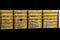 Worn maple fretboard on electric guitar - frets, strings, finish