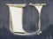 Worn, shabby letter `U` from the advertisement