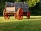 Worn Wagon at Sunrise