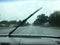 Worn windshield wipers
