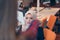 Worried arabic businesswoman wearing hijab receiving a notification