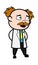 Worried Cartoon Scientist Talking