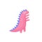 A worried dinosaur in childish style print. Funny tyrannosaurus rex