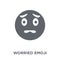 Worried emoji icon from Emoji collection.