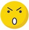 worried, emoticons Vector Isolated Icon which can easily modify or edit