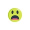 Worried Face emoticon flat icon