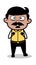 Worried - Indian Cartoon Man Father Vector Illustration