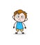 Worried Little Boy Face - Cute Cartoon Kid Vector