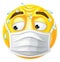 Worried Sweating Emoticon Emoji PPE Mask Face Icon