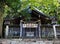 Worship hall haiden of Suwa Taisha Kamisha Maemiya, the oldest shrine within