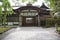 A worship hall of Kamigamo-jinja shrine.   Kyoto Japan