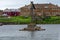 Worship and navigation cross in the Solovki Bay