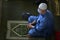 Worshippers attend Friday prayers at mosque as Palestinians ease the coronavirus disease COVID-19 restrictions