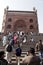 Worshippers at the Jama Masjid mosque, Old Delhi, India, Asia  Photo Copyright Â© by Saji Maramon