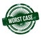 Worst case - green grunge stamp