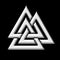 Wotans knot - Valknut - Odin - triangle