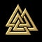 Wotans knot - Valknut - Odin - triangle