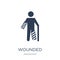 Wounded icon. Trendy flat vector Wounded icon on white background from Insurance collection