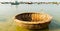 Woven fishing basket boats Vietnamese fishing village Vietnam