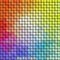 Woven rattan weave seamless knit pattern texture background - light rainbow full color spectrum