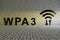 WPA3 concept text sunlight 3D