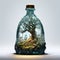 Wraith In A Bottle Tree Of Life - Stunning 3d Render