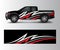 Wrap graphic design vector for off road truck. Abstract sporty and adventure racing background. Full vector eps 10