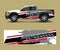 Wrap graphic design vector for off road truck. Abstract sporty and adventure racing background. Full vector eps 10