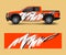 Wrap graphic design vector for off road truck. Abstract sporty and adventure racing background. Full vector eps 10