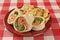 Wrap sandwich wiht Italian meats and cheeses
