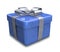 Wrapped blue gift 3D v3