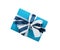 Wrapped blue gift box