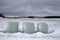 Wrapped hay bales in the snow