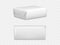 Wrapped parcel package box top and side view icon